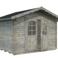 Palmako Vivian 3x2.4m Log Cabin Grey Dip
