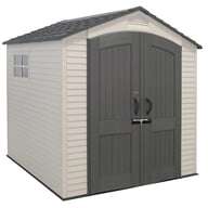 Lifetime 7x7 Plastic Shed Front View