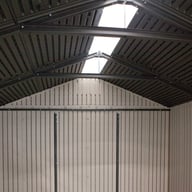 Lifetime 7x7 Plastic Shed Interior Skylight Roof