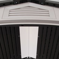 Lifetime 7x7 Plastic Shed Roof Gable Detail