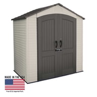 Lifetime 7x4.5 Plastic Shed Front Doors Closed