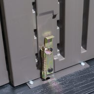Lifetime 7x7 Plastic Shed Door Lock Detail