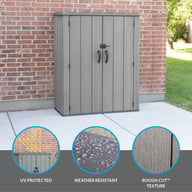 Lifetime Vertical Storage Unit Front Doors Closed