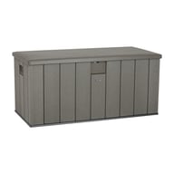 Lifetime 568 Litre Plastic Outdoor Storage Box Brown Front View
