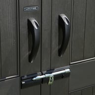 Lifetime 7x9.5 Plastic Shed Door Handles Detail