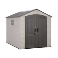 Lifetime 7x9.5 Plastic Shed Front View