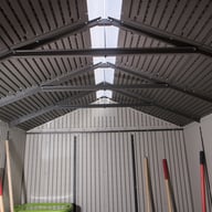 Lifetime 7x9.5 Plastic Shed Interior Roof Structure