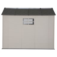 Lifetime 7x9.5 Plastic Shed Rear Window View