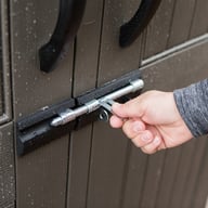 Lifetime 7x12 Plastic Shed Door Lock Hand