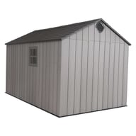 Lifetime 8x12.5 Plastic Shed Front Doors Closed