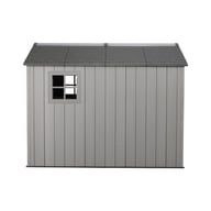 Lifetime 7x9.5 Plastic Shed Front Window View