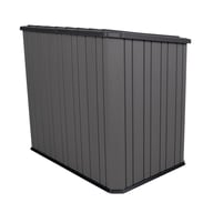 Lifetime Horizontal Plastic Outdoor Storage Unit End View
