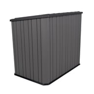 Lifetime Horizontal Plastic Outdoor Storage Unit Front Angle