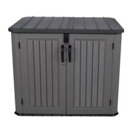 Lifetime Horizontal Plastic Outdoor Storage Unit Front View