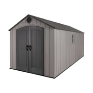 Lifetime 8x17.5 Plastic Shed Front Doors Closed