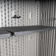 Lifetime Utility Plastic Storage Shed Door Lock Exterior