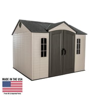 Lifetime 10x8 Plastic Shed Front View