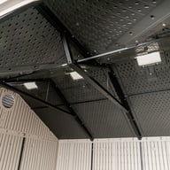 Lifetime 10x8 Plastic Shed Interior Roof Peak