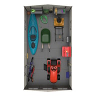 Lifetime 15x8 Plastic Shed Interior Top Down