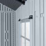 Lifetime 15x8 Plastic Shed Door Frame Detail
