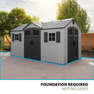 Lifetime 15x8 Plastic Shed Foundation Dimensions