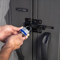 Lifetime 8x20 Plastic Shed Door Lock Hand
