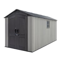 Lifetime 7x14 Plastic Shed Angled View