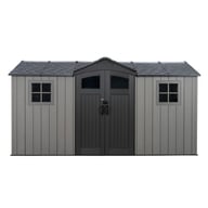 Lifetime 14x7 Side Entry Plastic Shed Side Profile View