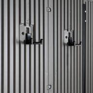 Lifetime 14x7 Side Entry Plastic Shed Door Lock Detail