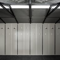 Lifetime 14x7 Side Entry Plastic Shed Interior Daylight