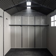 Lifetime 14x7 Side Entry Plastic Shed Interior Shelving
