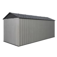 Lifetime 16.5x7 Side Entry Plastic Shed Side Profile View