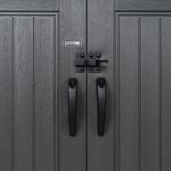 Lifetime 16.5x7 Side Entry Plastic Shed Door Handles Detail