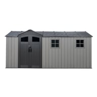 Lifetime 16.5x7 Side Entry Plastic Shed Front Doors Render
