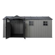 Lifetime 16.5x7 Side Entry Plastic Shed Open Doors Render