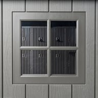 Lifetime 16.5x7 Side Entry Plastic Shed Window Detail