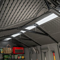 Lifetime 18.5x7 Side Entry Plastic Shed Interior Skylight
