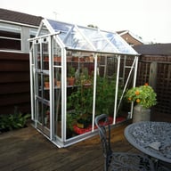 6x4 Elite Compact with White Glazing Capping