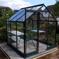 6x6 Vitavia Apollo Greenhouse in Green Powder Coating