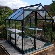 6x6 Vitavia Apollo Greenhouse in Green Powder Coating