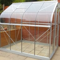 6x8 Vitavia Orion Greenhouse in Anodised Aluminium