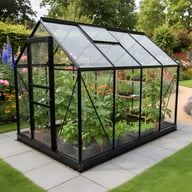 Vitavia 8x6 Black Venus 5000 Greenhouse