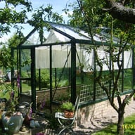 7x7 Black Janssens Mur Dwarf Wall Greenhouse