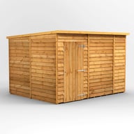 Power 10x8 Overlap Pent Shed No Windows SD