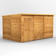 Power 12x8 Overlap Pent Shed No Windows SD