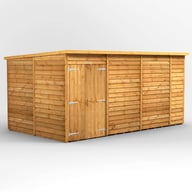 Power 14x8 Overlap Pent Shed No Windows DD