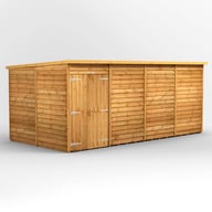 Power 16x8 Overlap Pent Shed No Windows DD