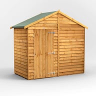 Power 4x8 Overlap Apex Shed No Windows Single Door
