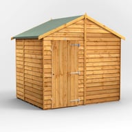 Power 6x8 Overlap Apex Shed No Windows Single Door