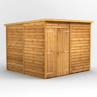Power 8x8 Overlap Pent Shed No Windows DD